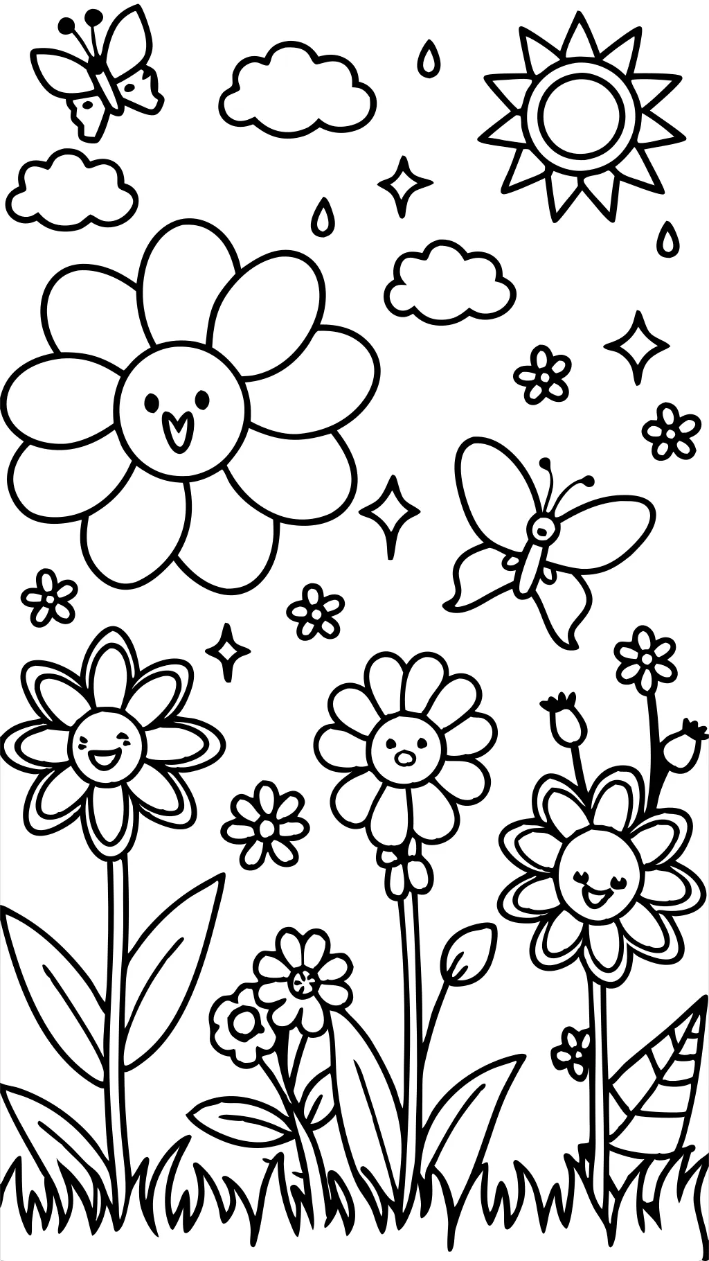 free printable spring coloring page